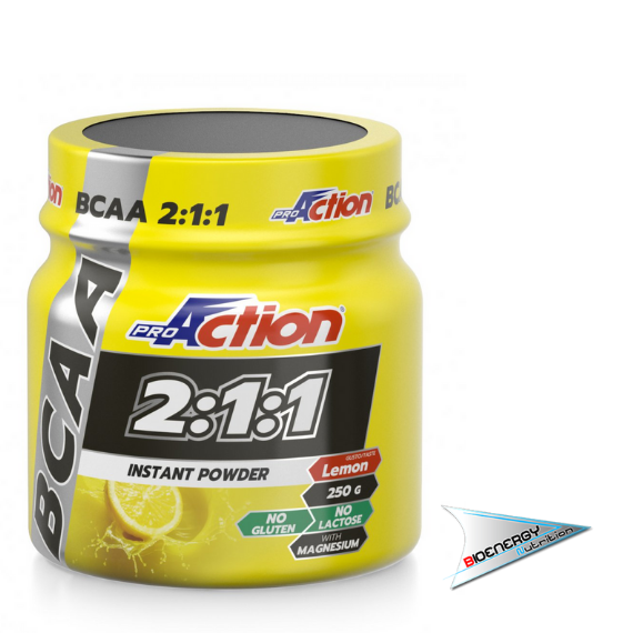 Pro Action-BCAA 2:1:1   Barattolo 250 gr Limone  